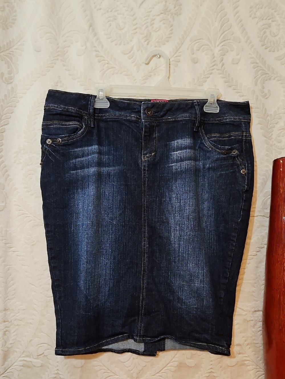 torrid Dark Blue Denim Midi Skirt